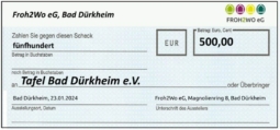 Spendenscheck an Tafel Bad Dürkheim